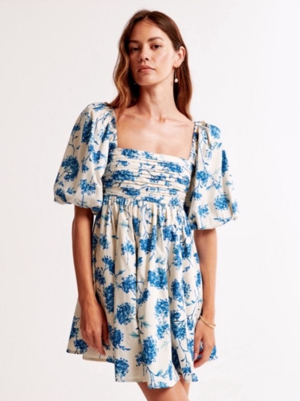 3 for $40 🤑 A&F Emerson Poplin Puff mini dress, size XS - Picture 1 of 6